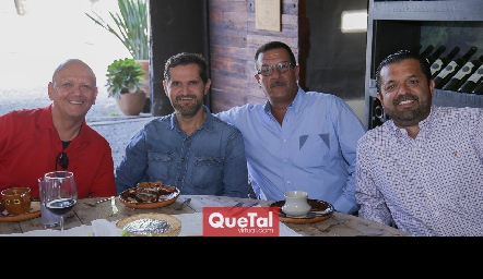  Miguel García, Jaime Fonte, Daniel Gómez y Gabriel Moreno.