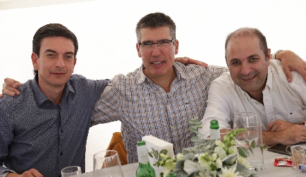  Oscar Silos, Mauricio Alcalde y Lalo Nieto.