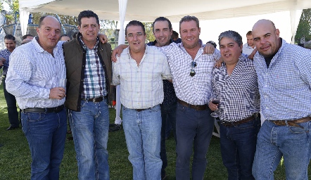  César Morales, Carlos Malo, Oscar Villarreal, Alejandro Elizondo, Juan Benavente, Gerardo Córdova y Jaime Ascanio.