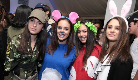 Fátima, Marthita, María Eliza y Alexia.
