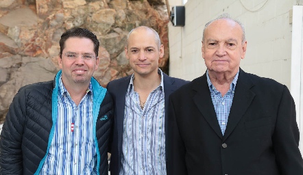  Toño Fonte, Luis y Carlos González.