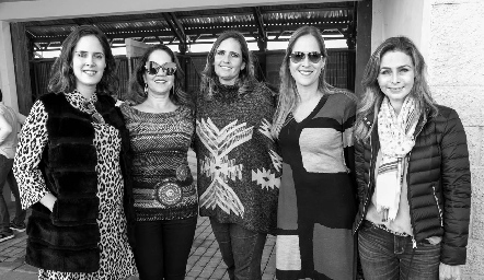  Ana Gaby Mina, Gaby Payán, Mireya Payán, Adriana Pedroza y Olga de Alessi.