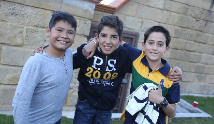 Iker, Joaquín y Braulio.