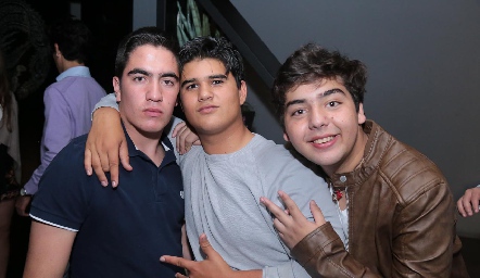  Chente, PJ y Juan Pablo.