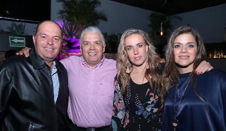  César Morales, Gerardo Rodríguez, Mónica Torres y Yezmín Sarquis.