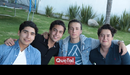  Miguel Tobías, Rafa Villanueva, Ro Navarro y Juan Pablo Arriaga.