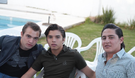  Memo Pizzuto, Gonzalo Alcalde y Roberto Arroyo.