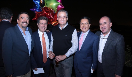  Gerardo Galván, Galo Galván, Carlos Brueggeroff, Arturo Gómez y Rafael Olmos.