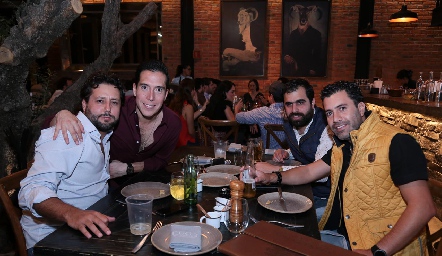  Sebastián Salas, Sergio García, Jorge Hervert y Alejandro Suárez.
