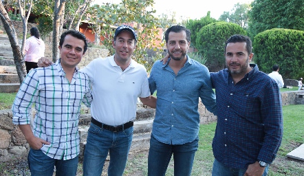  Víctor Huerta, Gonzalo Benavente, Carlos de los Santos y Héctor Stevens.