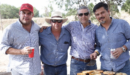  Jaime Ascanio, Che Hernández, Juan Manuel Piñero y Manuel Zacarías.