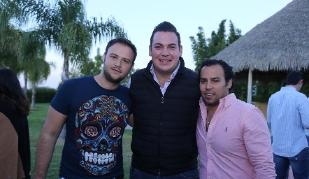  Marco César, Rodrigo Santos y Rodrigo Gil.