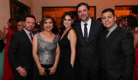  Efrén Clemente, Erika Herrejón, Alejandra Piñero, José Berrero y Yahir Juárez.