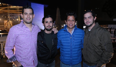  Sergio Puyas, Rodrigo Palau, Diego Zavala y Santiago Maza.