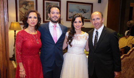  Asunción Rosillo, Diego Hernández, María José y Guillermo Leal.