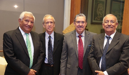 Gerardo Aguilar, Jorge Hernández, Miguel Martínez y Antonio Rosillo.