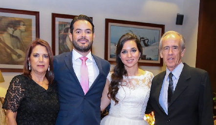  Angélica Vega, Diego Hernández, María José Leal y Jorge Leal.