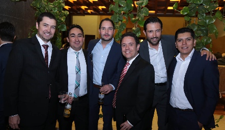  Daniel Valle, Mario García, Lalo Del Pozo, Jorge Hernández, David Gámez y Enrique Muñoz.