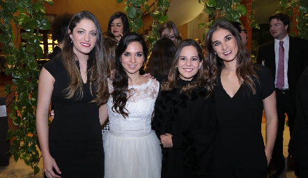  Marcela Gómez, María José Leal, Andrea Escalante y Alejandra Borbolla.