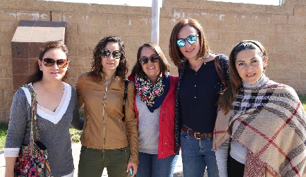  Martha Cano, Ifi Güemes, Graciela Muñoz, Águeda Chávez, Cynthia Reyes.