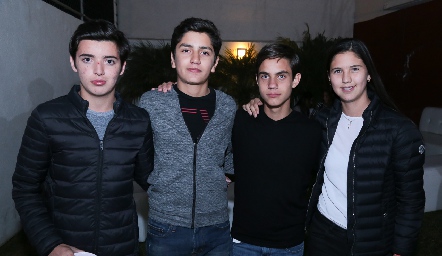 Roberto López, Marcelo Barrales,Diego Medina y Natalia González.