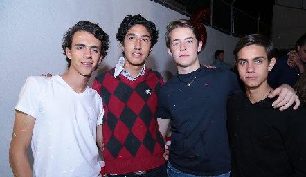 Santi Pérez, Chemy Aguilar, Diego Bedolla y Diego Medina.