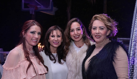  Adriana Jiménez, Roxana Celis, Jalma Payán y Jalma Werge.