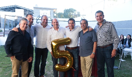  Jorge Gómez, José Manuel Guerra, Gabriel Valle, Roberto, Martín De la Rosa, José Luis Suárez y Javier Tobías.