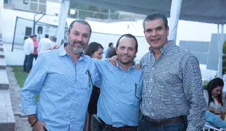  José Antonio Nieto, Caco Corripio y Javier Tobías.