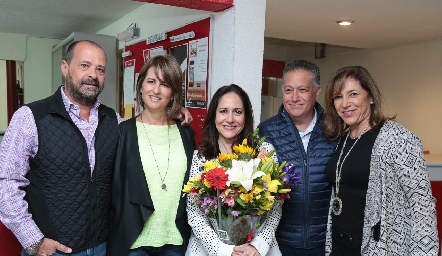  Renato Valle, Isabel Torre, Esther Sandoval, Carlos Nava y Rosy Díaz Infante.