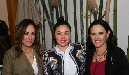  Cecilia Camacho, Fernanda Gutiérrez y Susana Elosegui.