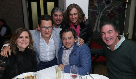  Martha Malo, Checo Quibrera, Gerardo Córdova, Gabriela Bárcena, Fernando de los Santos y Andrés Bárcena.