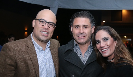  Germán Sotomayor, Guillermo de Alba y Zayi Risso.