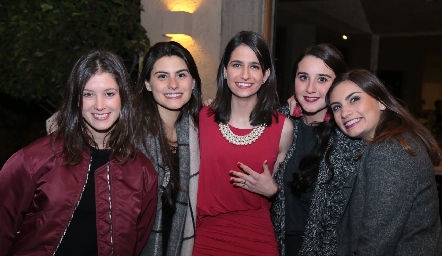 Regina Mendizábal, Tere Cadena, Mónica Medlich, Claudette Villasana y Ana Sofía Rodríguez.