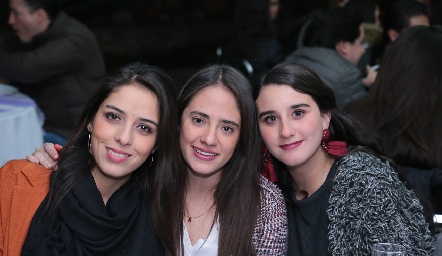  Mariana Labarthe, Ale Ascanio y Claudette Villasana .