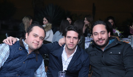  Ernesto Madrigal, Alejandro Lomelí y Ángel Torres.