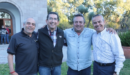  Hilario Altamirano, Gerardo Bocard, Manuel Ascanio y Juan Bernardo Ávila.