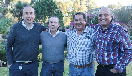  Lalo Quijano, Gerardo Valle, Eduardo Izar y Jorge Flores.