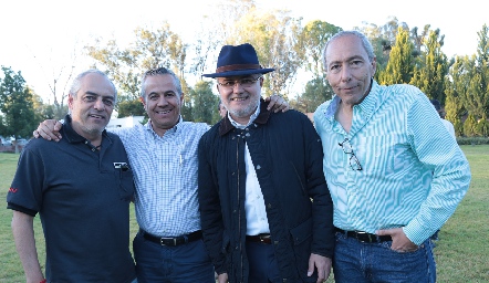  Hilario Altamirano, Juan Ávila, Erasto Aldrett y Antonio Zarur.