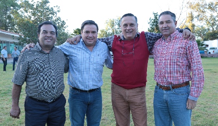   Luis Islas, José Luis Valle, Alejandro Flores y Pepe Maza.
