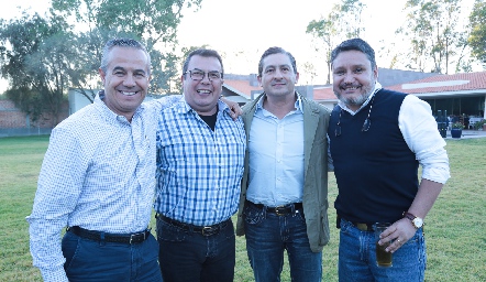   Juan Ávila, Antonio Gutiérrez, Francisco Escobedo y Óscar Hinojosa.