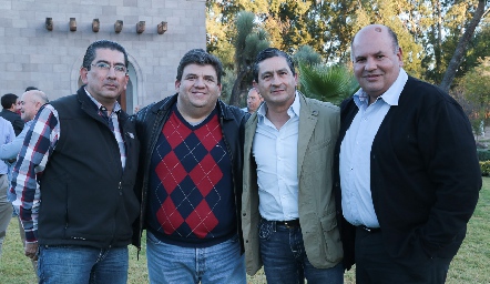  Gerardo Bocard, Héctor Montejano, Francisco Escobedo y Elías Navarro.
