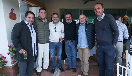  Manuel Arturo Sánchez, Alberto Humara, Rubén Urizar, Cubano Hinojosa, Tomás Alcalde y Lalo Quijano.