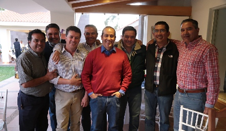  Luis Islas, Óscar Hinojosa, Ricky Navarro, Juan Ávila, Salvador Esparza, José Luis Valle, Gerardo Bocard y Pepe Maza.