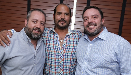  Daniel Carreras, Javier Meza y Héctor Morales.
