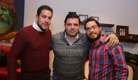  Ricardo Celis, Jaime Abaroa y Joaquín Zendejas.