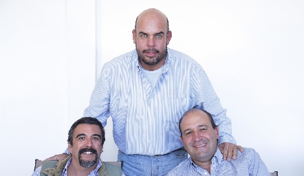  Gerardo Galván, Jaime Ascanio y Gabriel Valle.