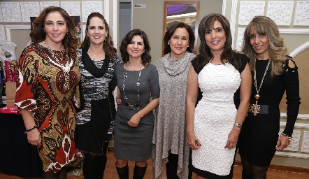  Lorena Castro, Gabriela Payán, Lucía Escobedo, Claudia González, Gabriela Chevaile y Martha Díaz de León.