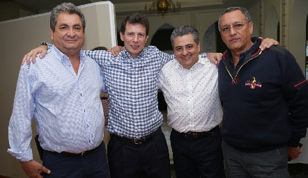  Gerardo Oliva, Luis Navarro, José Luis Aguilar y Guillermo Paredes.