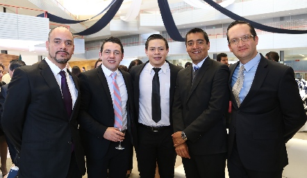  Alfredo Barrales, Rodrigo Rivera, Rodrigo Jacobo, Carlos Rostro y Marco Castro .